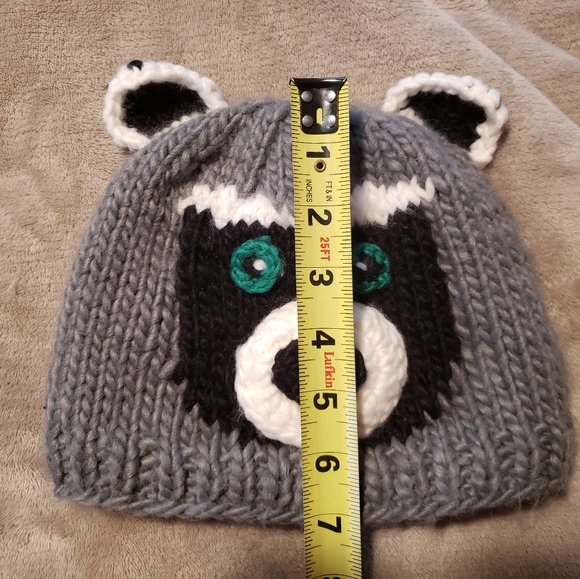 2/$20 NWOT - Kids' racoon beanie - Picture 3 of 6